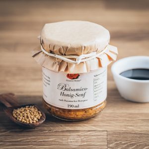 Glas Berner Gourmet Balsamico-Honig-Senf