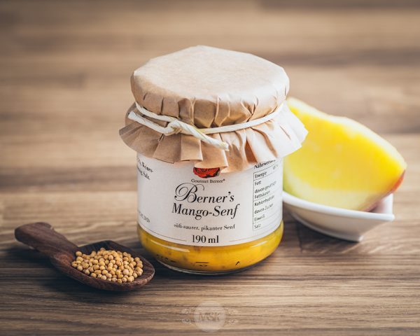 Glas Berner Gourmet Mango-Senf