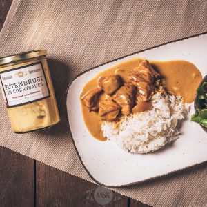 Glas Putenbrust in Currysauce aus der Münsterländer Speisekammer