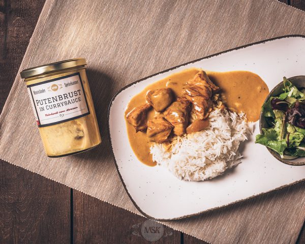 Glas Putenbrust in Currysauce aus der Münsterländer Speisekammer