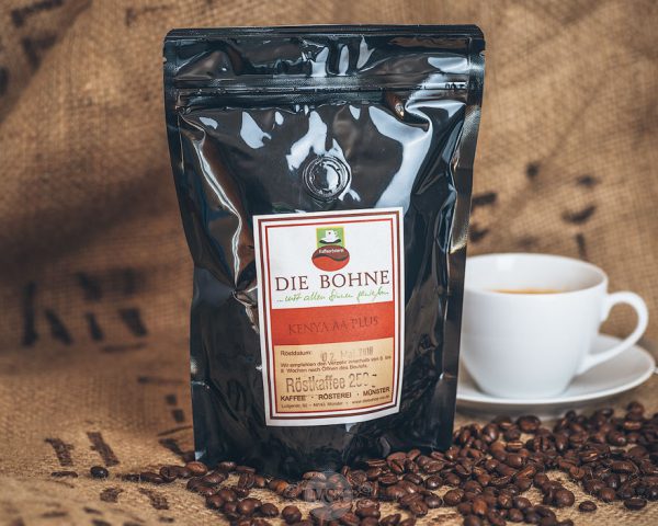 Packung Die Bohne Kaffee Kenya AA Plus