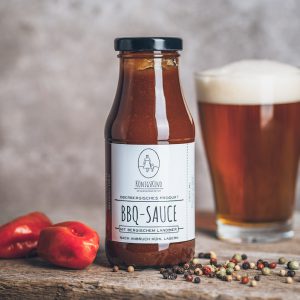 260 ml Flasche Königskind BBQ-Sauce mit bergischem Landbier