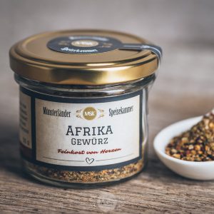 Glas Afrika Gewürz von der Münsterländer Speisekammer