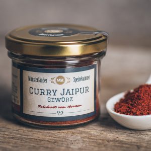 50 Gramm Glas Curry Jaipur Gewürz von der Münsterländer Speisekammer