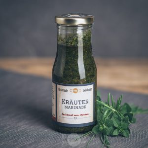 Flasche Kräuter Marinade von der Münsterländer Speisekammer