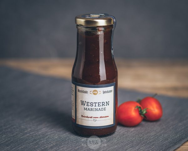 Flasche Western Marinade von der Münsterländer Speisekammer