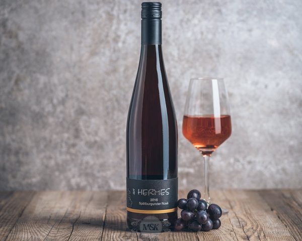 Flasche Roséwein Hermes Spätburgunder Rosé