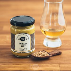 Glas Whisky Senf von der Münsterländer Speisekammer