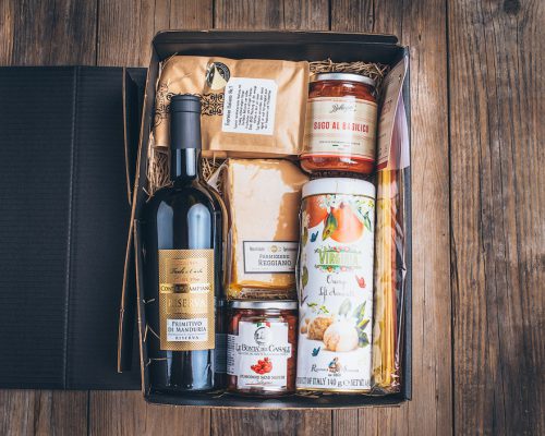 Praesentkorb-grosser-Italiener-Muensterlaender-Speisekammer Präsentkorb großer Italiener