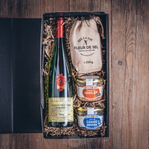 Präsentkorb kleiner Franzose Münsterländer Speisekammer