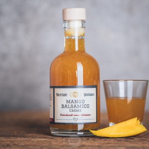 Flasche Mango-Balsamico von der Münsterländer Speisekammer