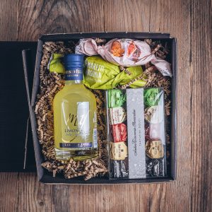 Präsent kleine Limoncello-Box von der Münsterländer Speisekammer