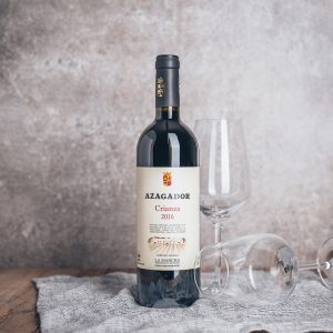 Flasche Rotwein Azagador Crianza