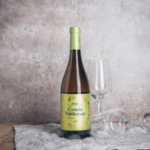 Flasche Weißwein Conde Valdemar Rioja