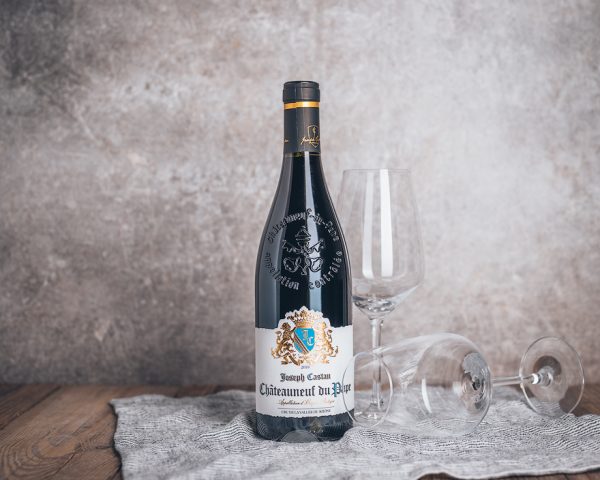 Flasche Rotwein Joseph Castan Châteauneuf du Pape AOC