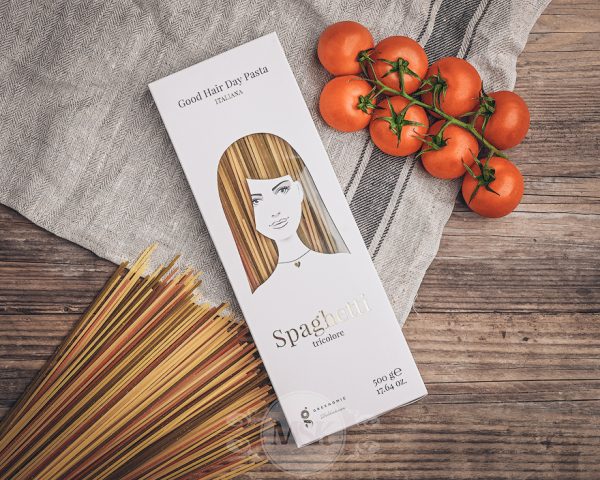 Packung Greenomic Good Hair Day Pasta Spaghetti tricolore