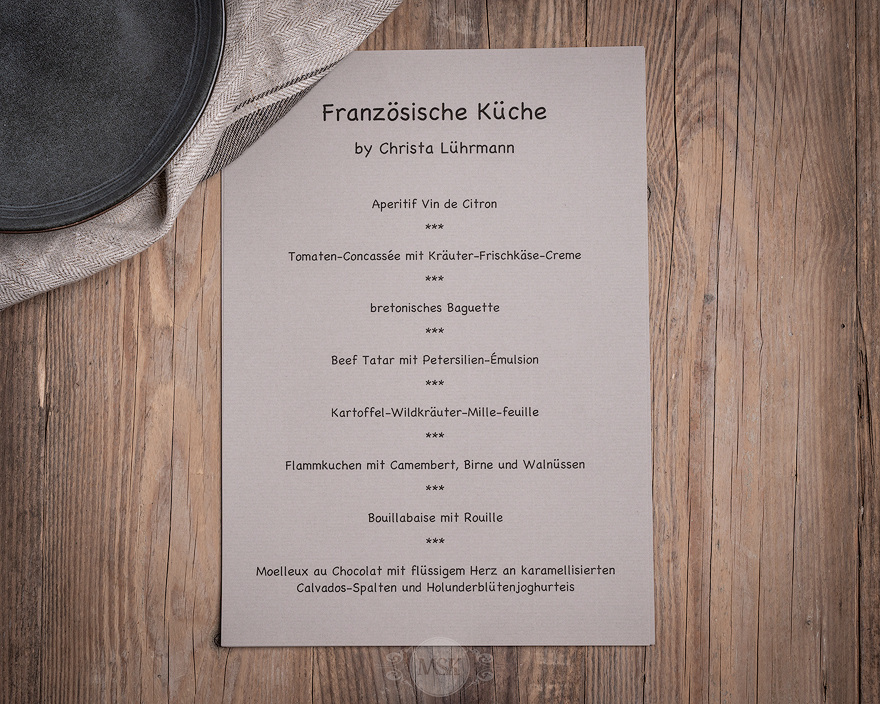 Kochkurs französische Küche Münsterländer Speisekammer